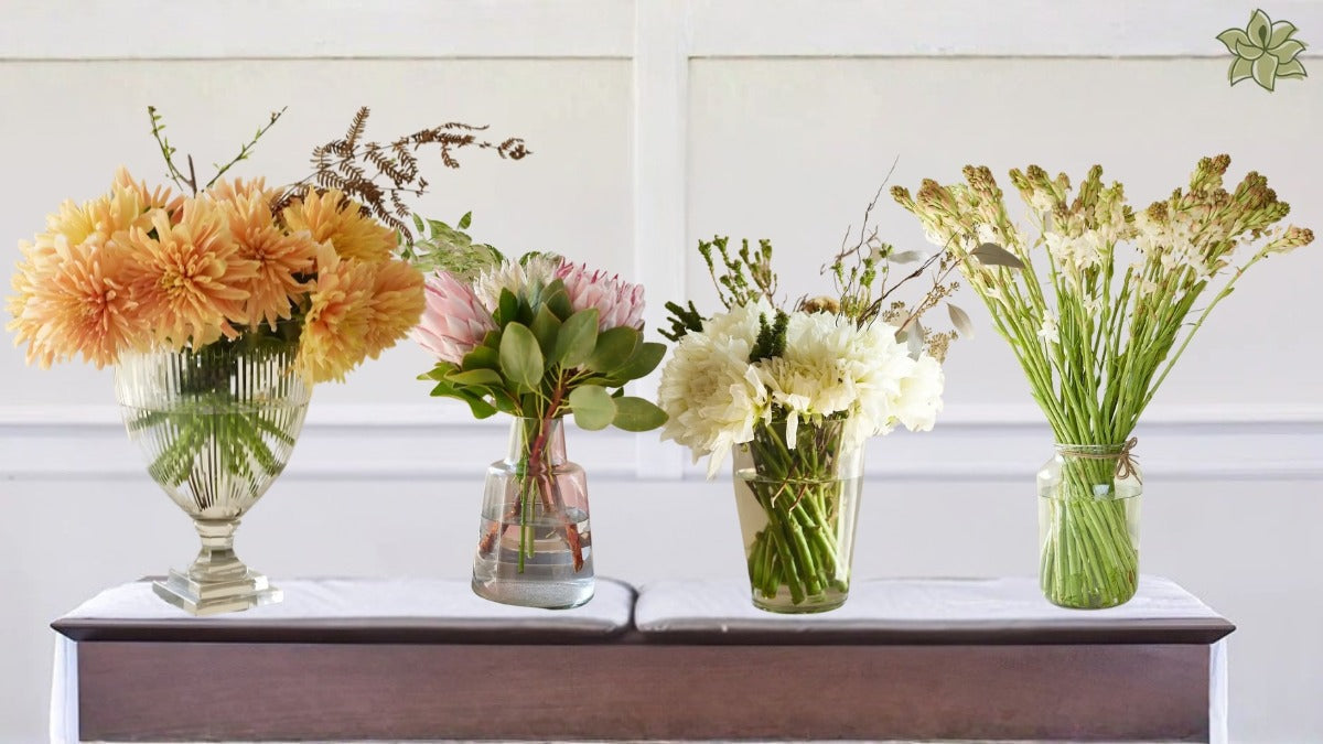 Different Flower Vase Types