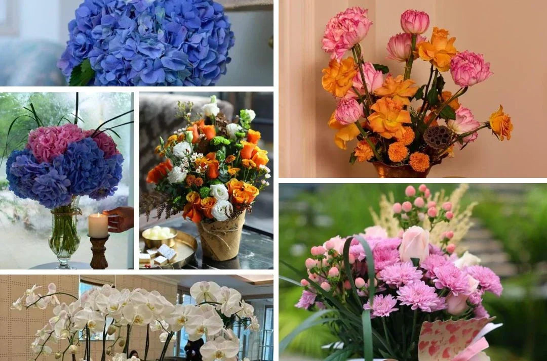 Luxury exotic flower bouquet collection