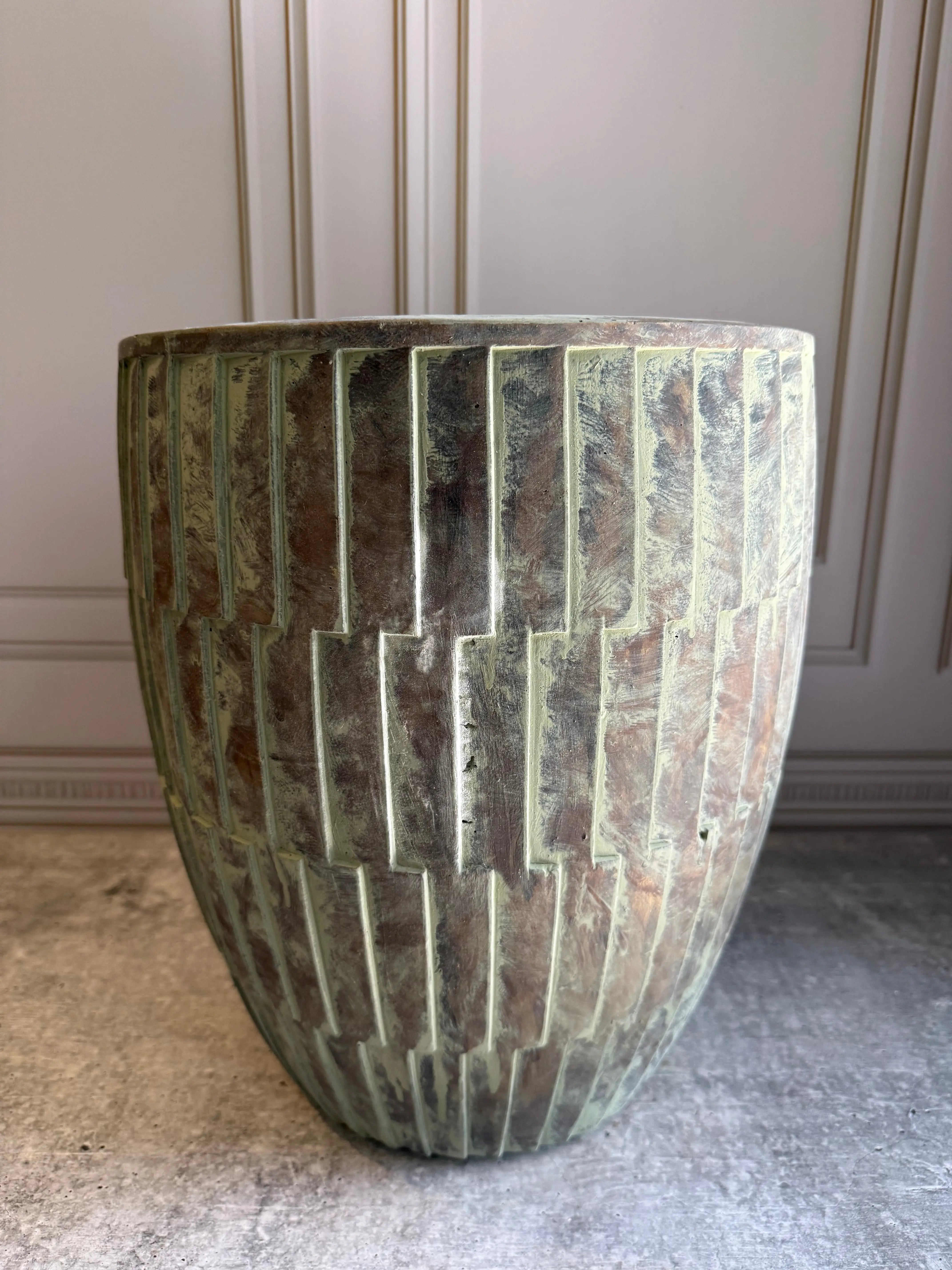 Rustic Flute Vase 1 Magnolia Lane Mumbai