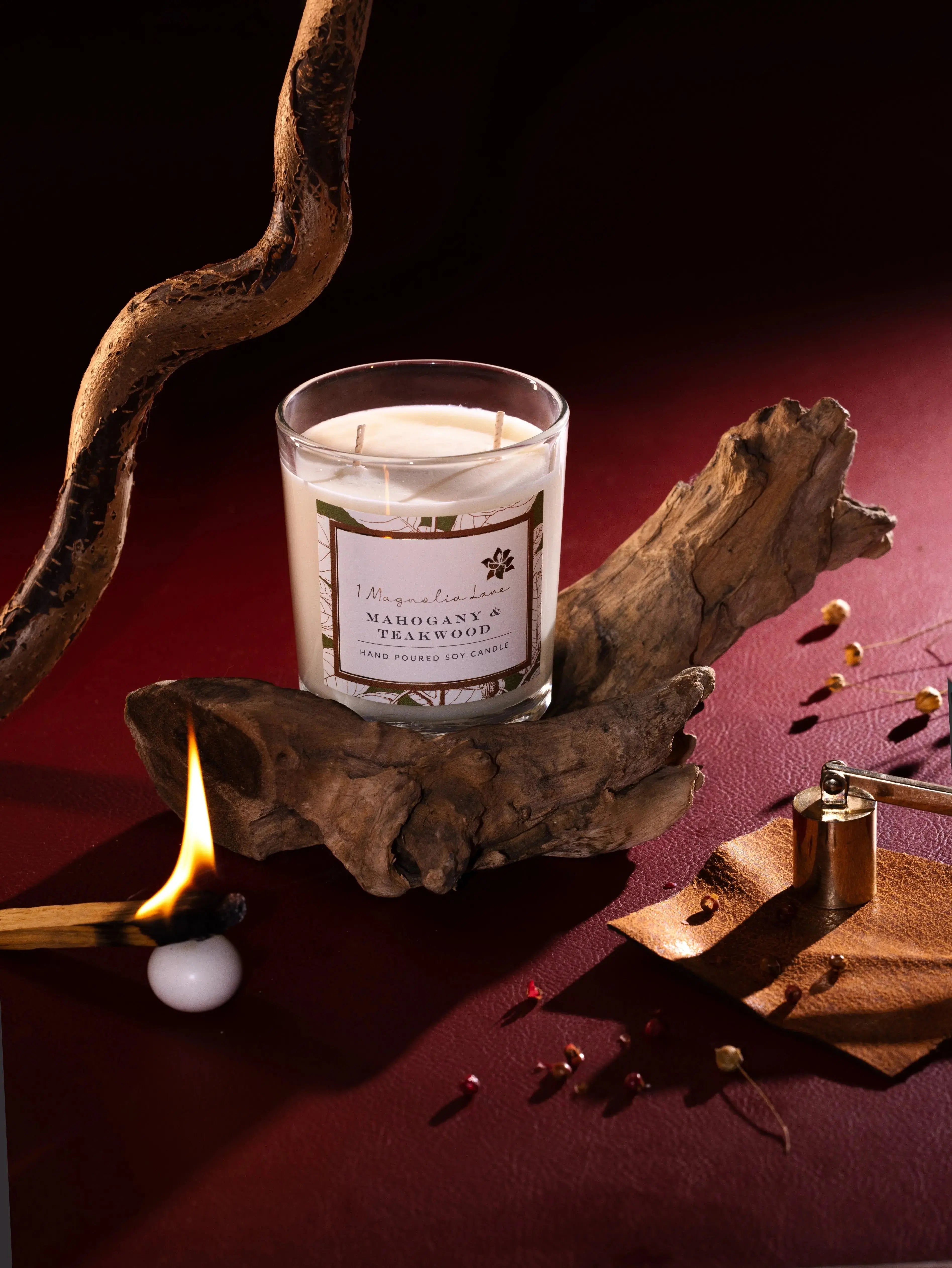 Mahogany & Teakwood Candle 1magnolialane