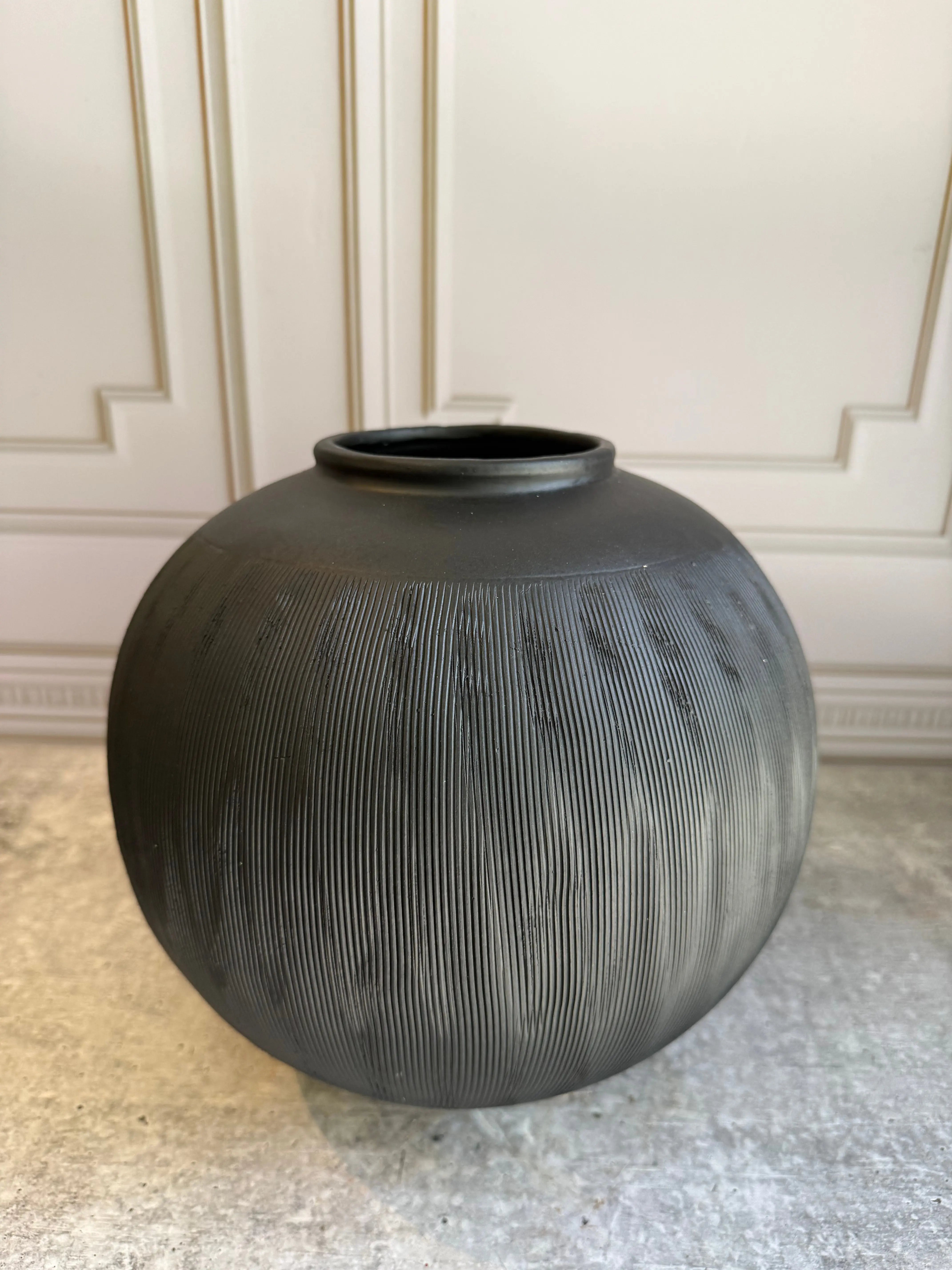 Obsidian Globe Jar 1 Magnolia Lane Mumbai