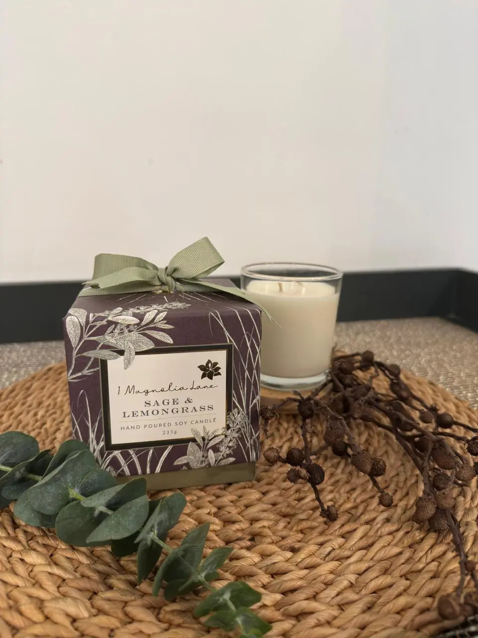 Sage & Lemongrass Candle 1magnolialane