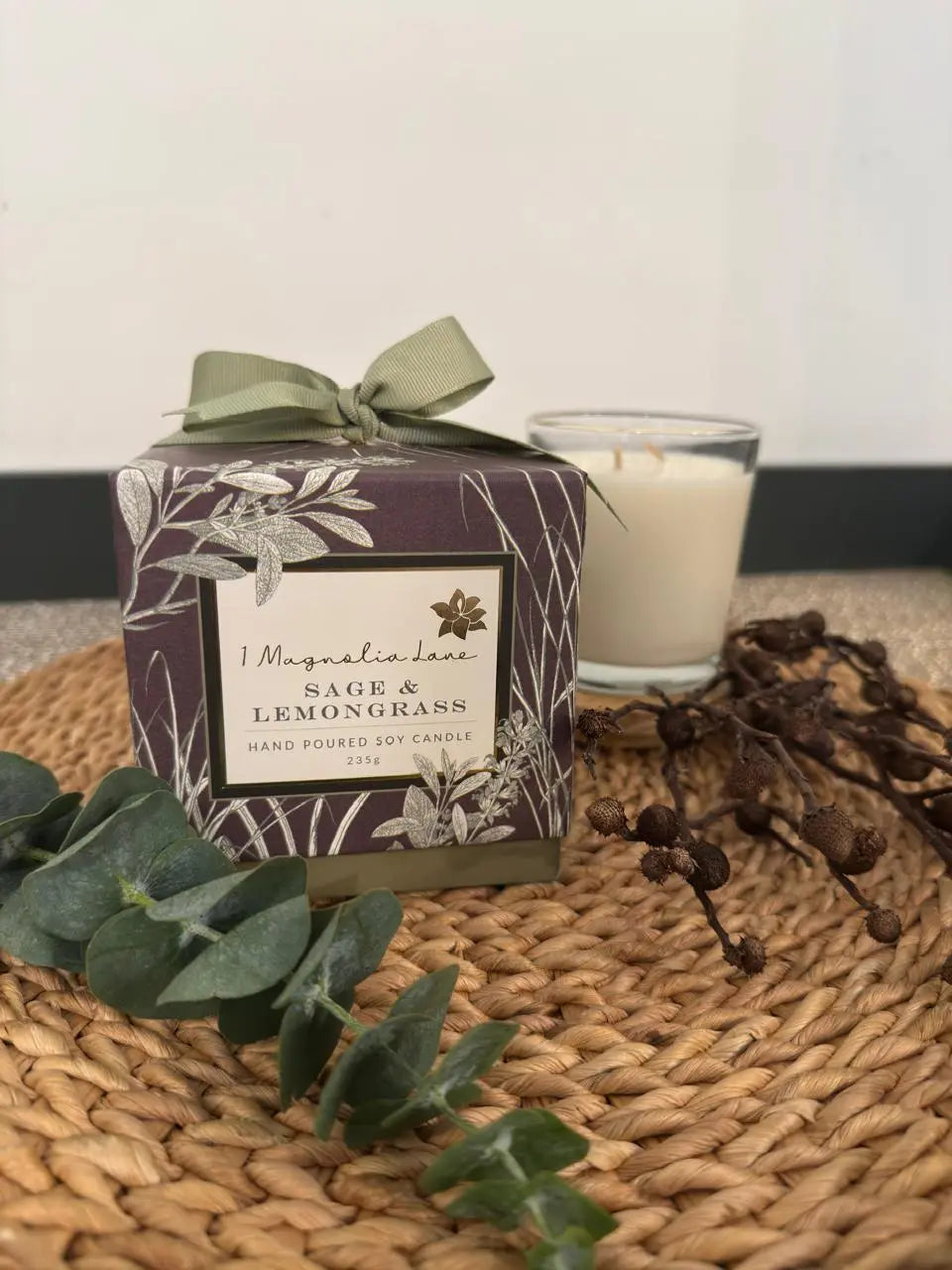 Sage & Lemongrass Candle 1magnolialane