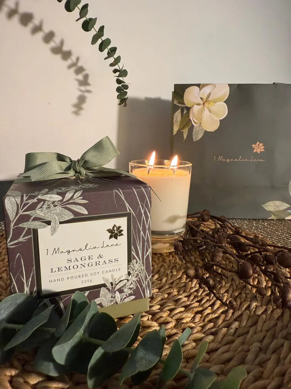 Sage & Lemongrass Candle 1magnolialane