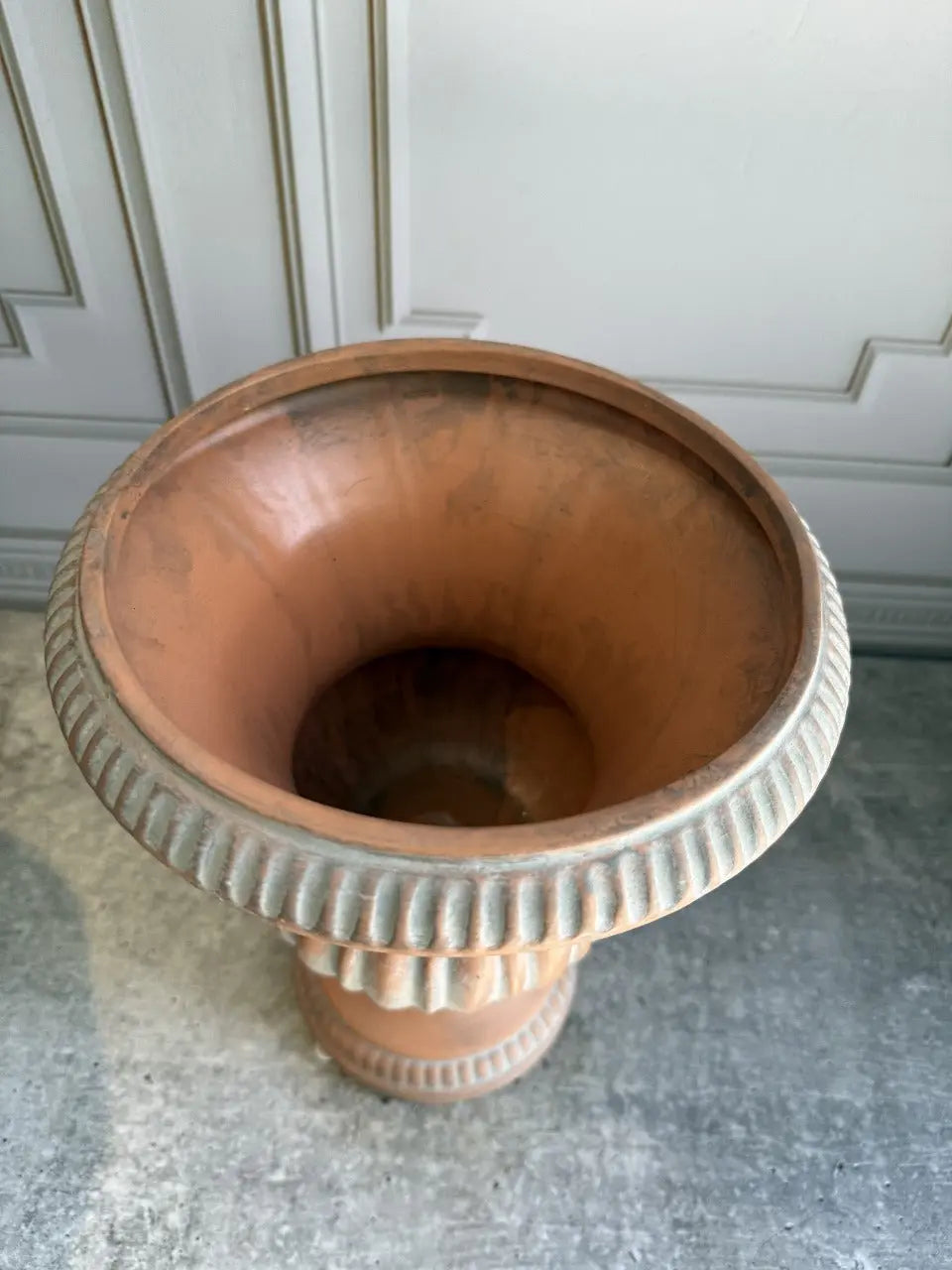 Terracotta Fluted Urn 1 Magnolia Lane Mumbai